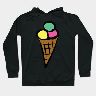 Hand drawn ice cream Hoodie